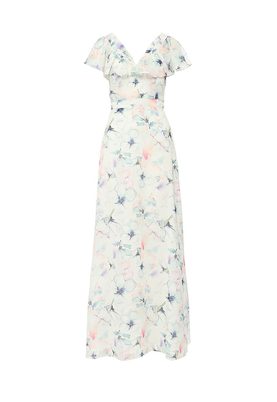 LOST INK  THE WARDROBE- NITA FRILL & FLOUNCE PRINTED DRESS